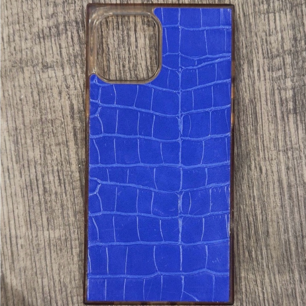 Flaunt Blue Crocodile Texture iPhone 12 Pro Max Case